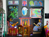 Patterson Theater Mural by:Zane Campbell, Liz, and iris