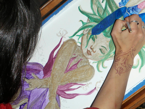 commissioned faerie for "the fairy patch"